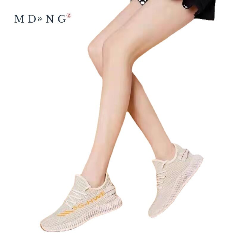 MDNG 2021 صيف ربيع جديد حذا فردي للسيدات الرياضة الرياح عادية تحلق الحياكة أحذية نسائية حذا فردي للسيدات أحذية رياضية