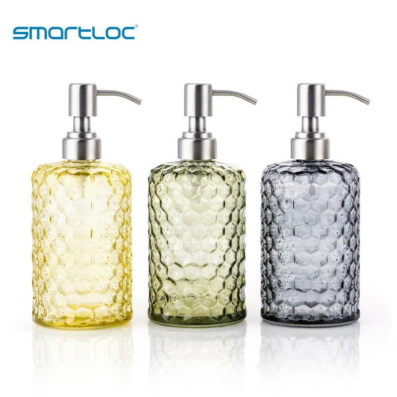 Smartloc-موزع صابون يدوي زجاجي ، مضخة حائط ، دش ، شامبو ، زجاجة أوتوماتيكية ، مطبخ ذكي ، مجموعة ملحقات الحمام ، 600 مللي