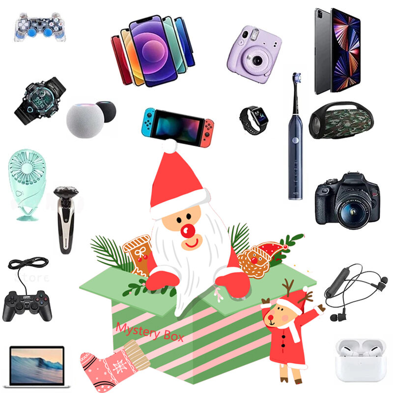 الأكثر شعبية لاكي صندوق الغموض 100% مفاجأة عالية الجودة هدية إلكترونيات غمبد كاميرات رقمية الجدة هدية هدية الكريسماس