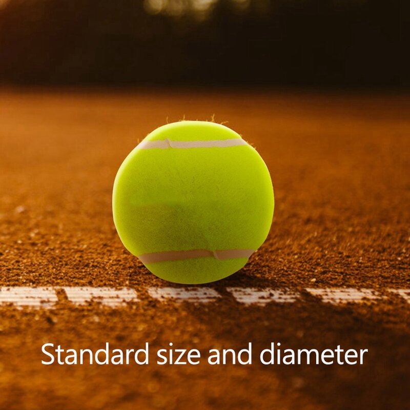 3 قطعة مطاط ممتاز كرة التنس مرونة عالية دائم تنس ممارسة الكرة للمدرسة نادي التدريب تمارين في الهواء الطلق