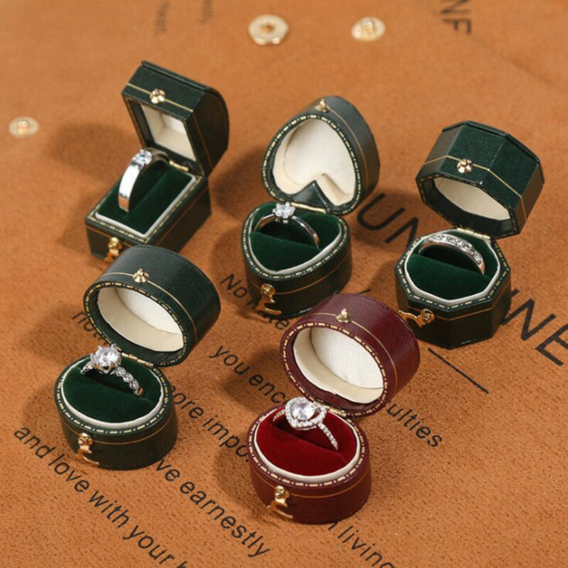 Hot Sale New Retro Mini Ring Box High-end Diamond Ring Box Proposal Wedding Ceremony Jewelry Photograph Jewelry Box