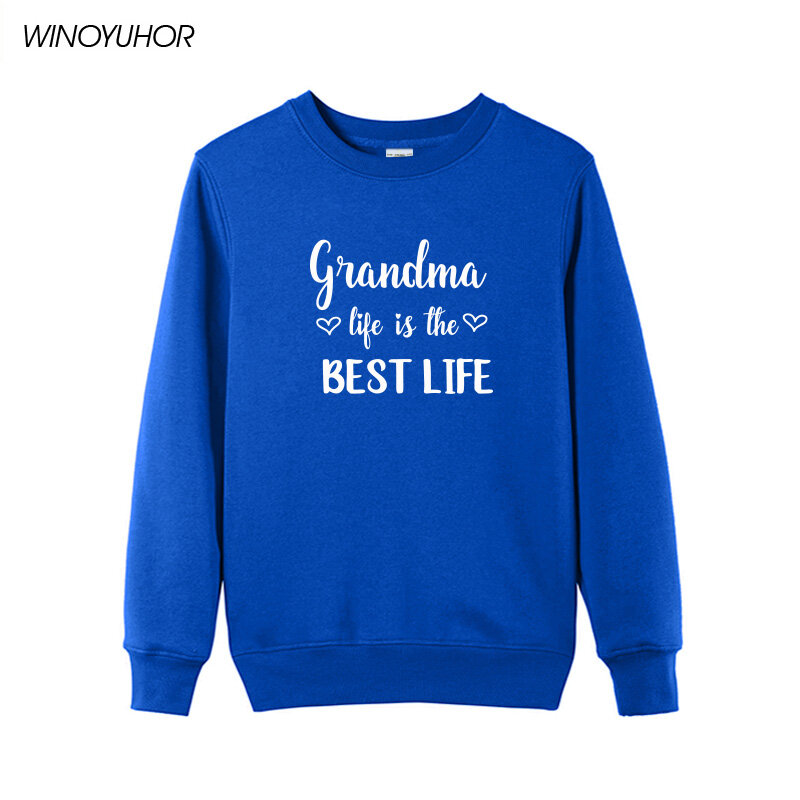 الجدة الحياة هو أفضل الحياة طباعة المرأة البلوز الصوف الشتاء بلوزة غير رسمية مضحك لسيدة فتاة بلايز #4