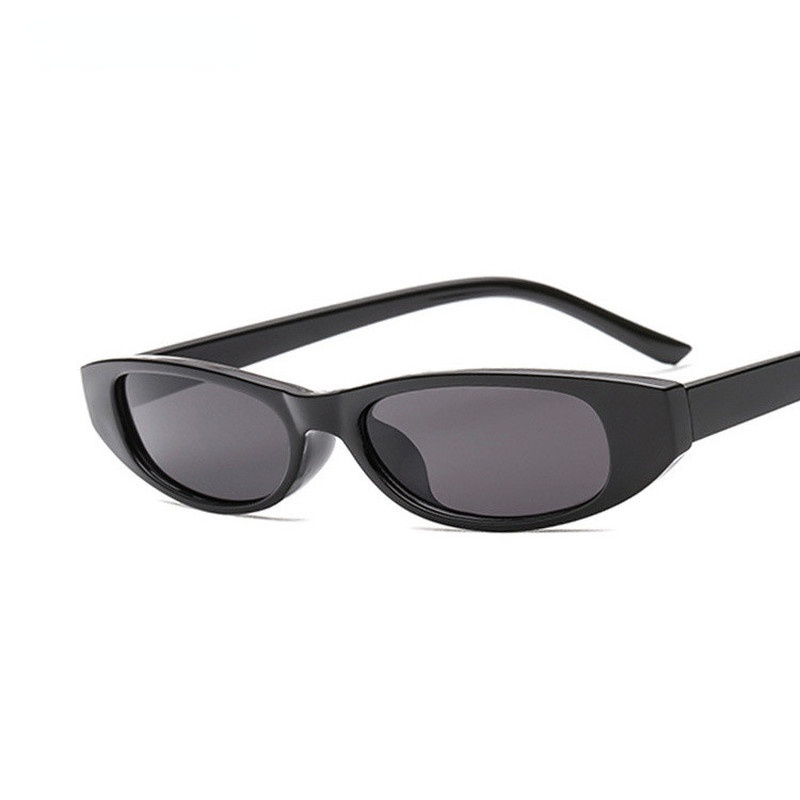 2021 موضة جديدة نمط Vintage مستطيل النظارات الشمسية النساء القط العين مصمم السيدات إطار صغير أسود أحمر نظارات شمسية UV400