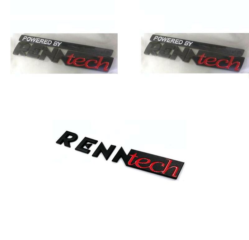 مجموعة شارات شعار السيارة ، سبيكة معدنية مدعومة من RENNTECH