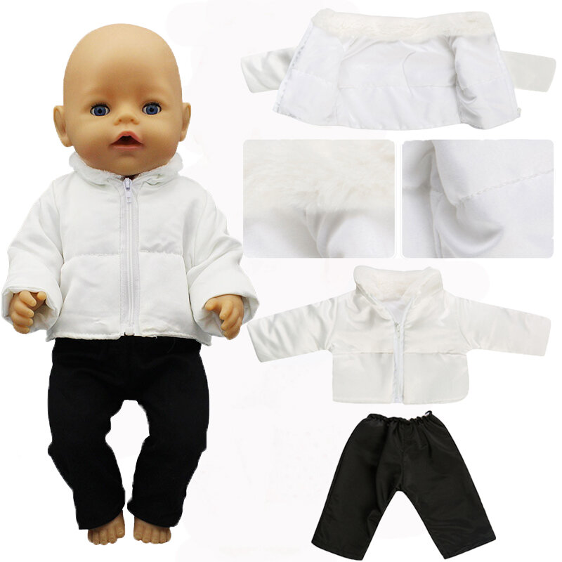 جديد سترة بدلة طفل مولود جديد صالح 17 بوصة 43 سنتيمتر دمية اكسسوارات للطفل هدية