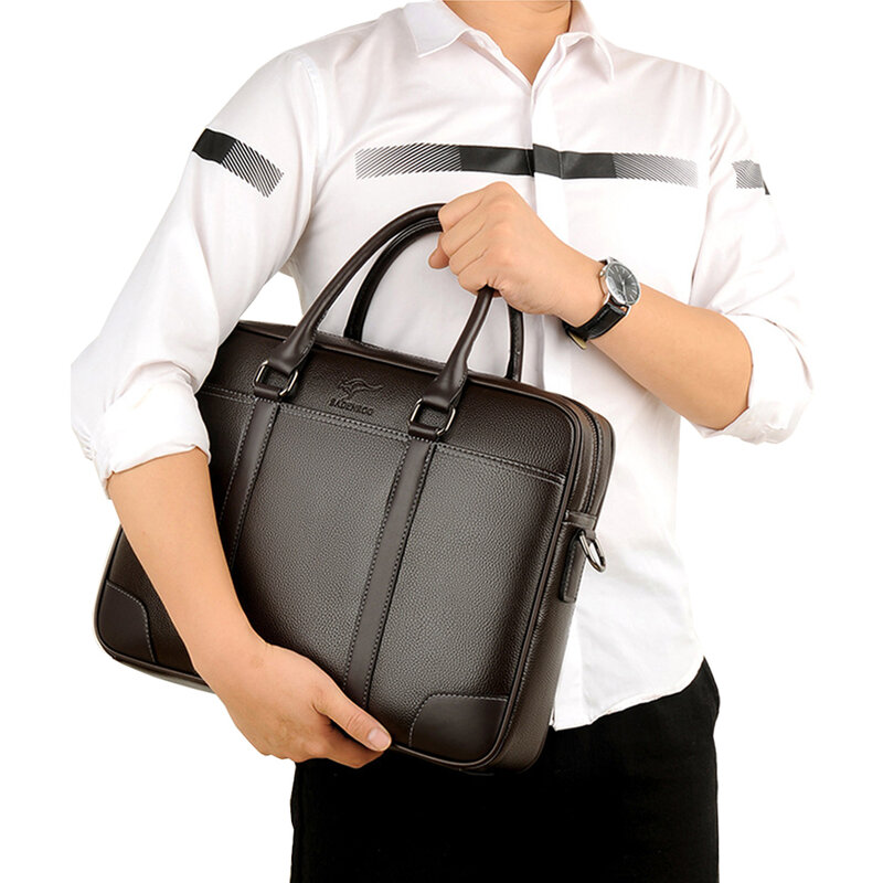 حقائب كتف رجالية عالية السعة للأعمال حقائب مضادة للماء المحمولة الذكور حقيبة ساعي 14 بوصة حقيبة لابتوب