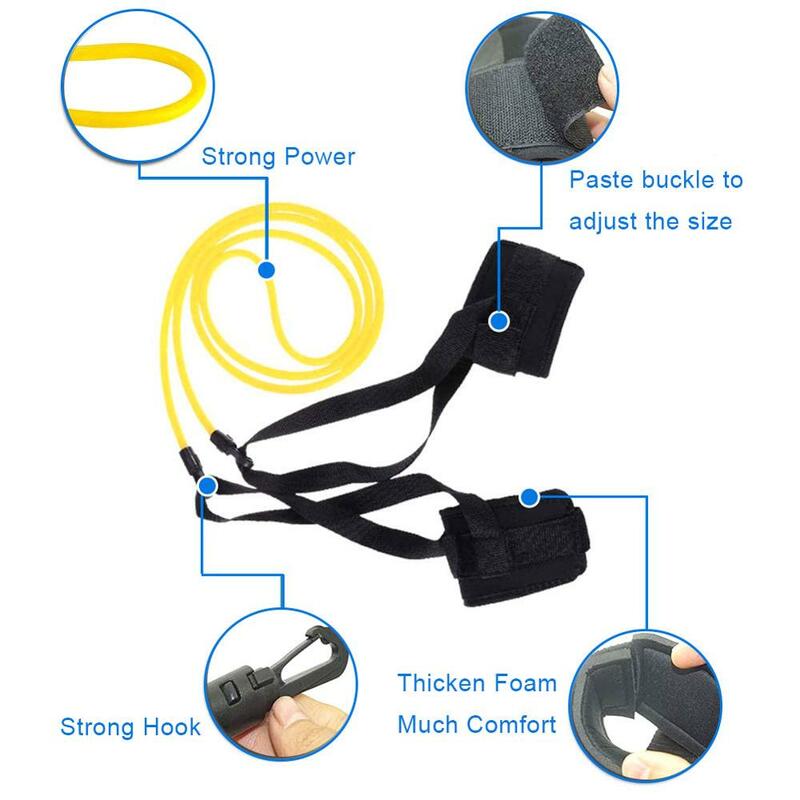 2 متر قابل للتعديل السباحة مقاومة تدريب حزام مطاط السباحة المتمرن حبل إنقاذ أنابيب اللاتكس مواصفات مختلفة أنماط
