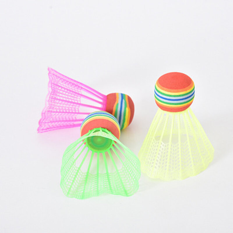 الأكثر مبيعا لون فقاعة كرة الريشة رئيس البلاستيك للأطفال غنية عشوائية