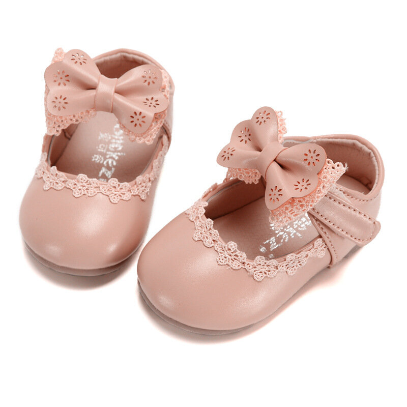 الوليد زهرة الأطفال أطفال طفل حذاء جلد للأطفال للفتيات الصغيرات الأبيض الوردي شقة فستان حفلة زفاف حذاء حذاء 2022