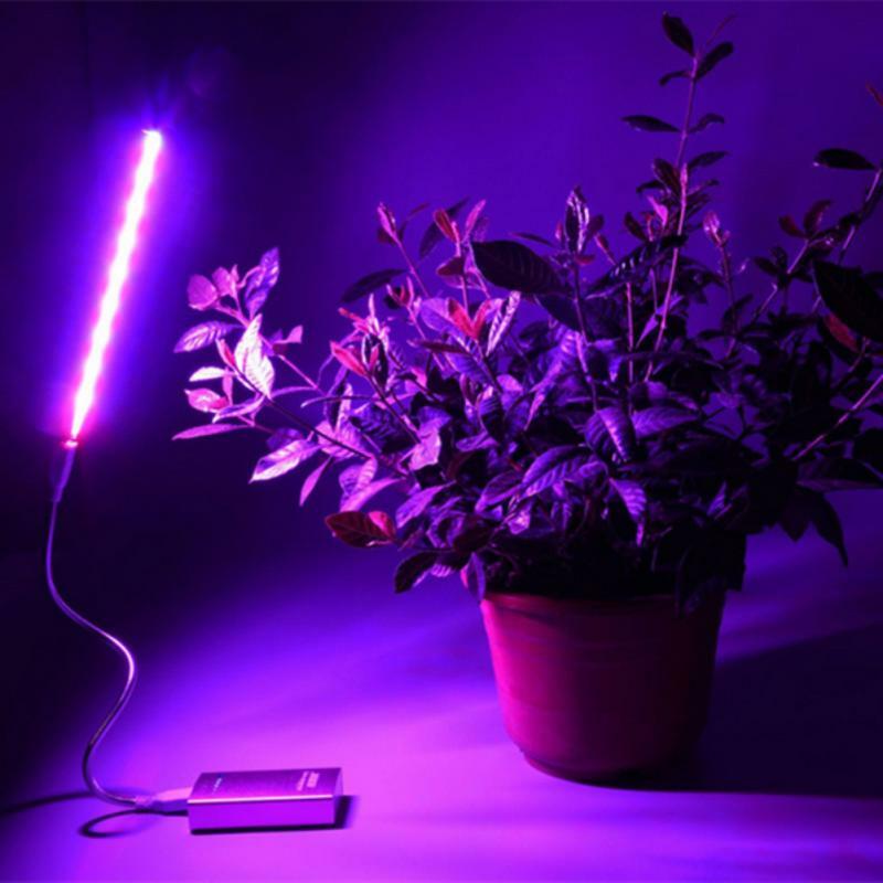 5 فولت 2.5 واط LED النبات تزايد المصباح الكهربي 21 المصابيح USB المحمولة LED تنمو أضواء شاشة ليد بطيف كامل ضوء نمو النبات للنباتات العصارية