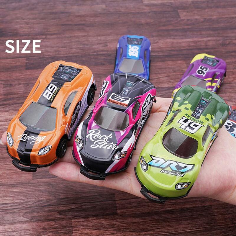 8 قطعة سيارات لعبة الوجه للأطفال سبيكة التراجع نموذج سيارة اللعب يختتم سيارة تحلق صاروخ مضحك سباق السيارات الاطفال الفتيان هدية