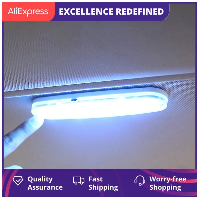 Led Car Interior Reading Light Usb Charging Dome Vehicle Indoor Ceiling Lamp Auto Roof Magnet Lamp Car-Styling