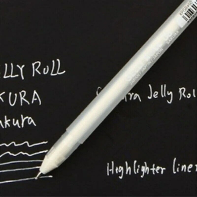 طابعة بحبر أبيض 0.8 مللي متر هلام القلم للجنسين قلم هدية للأطفال القرطاسية مكتب التعلم طالب اللوازم المدرسية أدوات الكتابة هلام أقلام LKS99