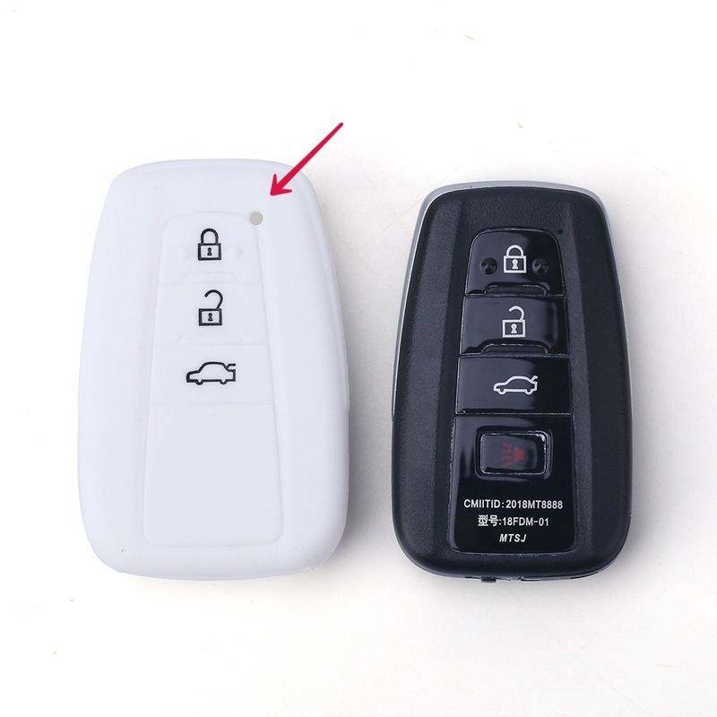 حافظة مفاتيح من السيليكون مناسبة لسيارة تويوتا 8th الجيل كامري Yize 19 رالينك حافظة مفاتيح السيارة