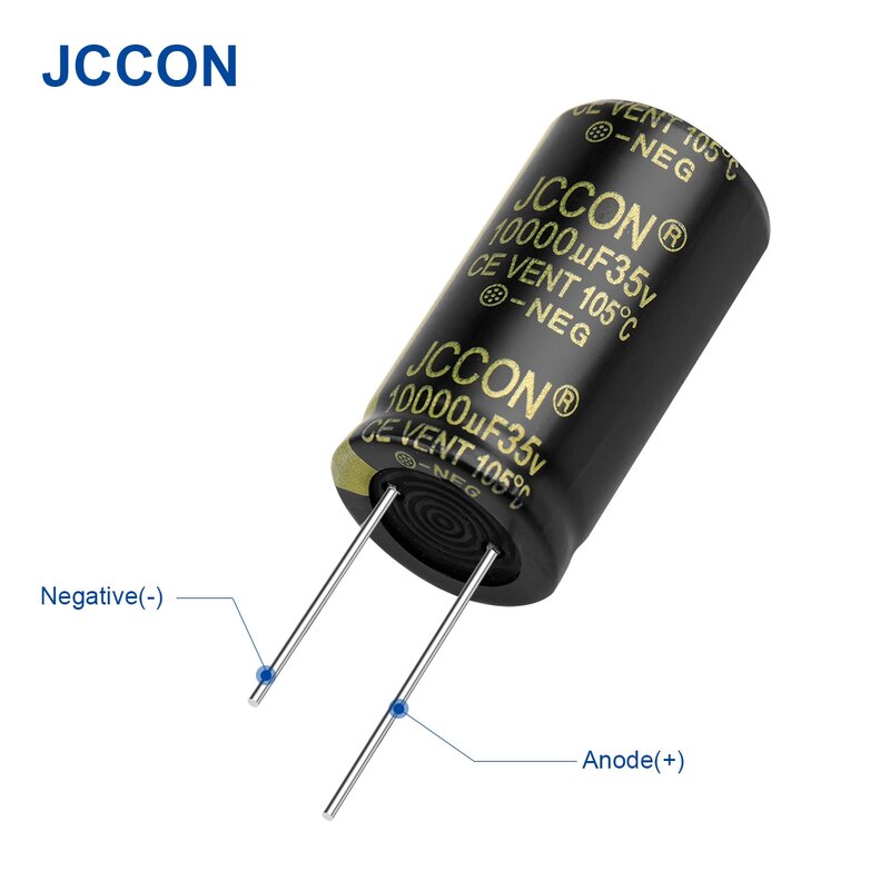 10 قطعة JCCON ألومنيوم مُكثَّف كهربائيًا 35V10000UF 22x40 مكثفات مقاومة منخفضة ESR منخفضة التردد #5