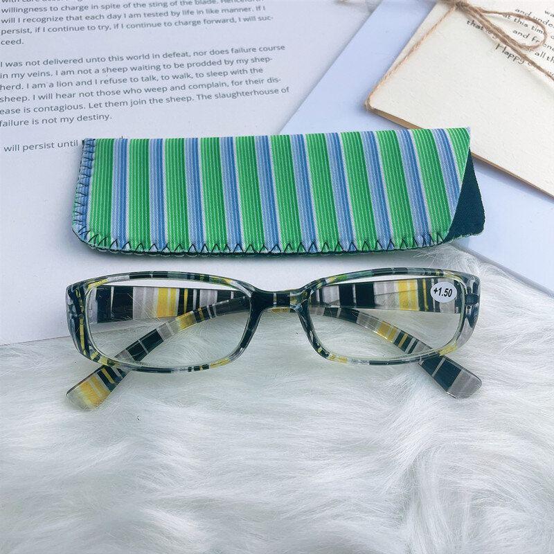 موضة جديدة مطابقة الحقيبة مكافحة الضوء الأزرق 180 درجة للطي الرجال النساء نظارات للقراءة