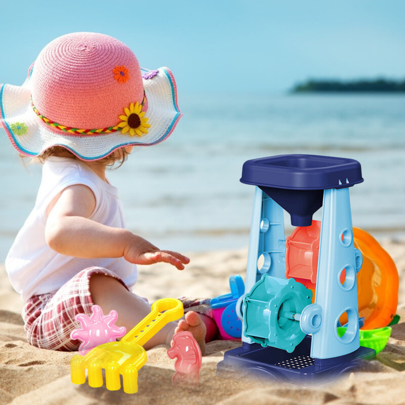 5 قطعة الشاطئ أدوات مجموعة التعلم المبكر الشاطئ لعبة ل الشواطئ والحدائق Sandpits سلامة الطفل في الهواء الطلق لعب الاطفال متعة شاطئ البحر أداة