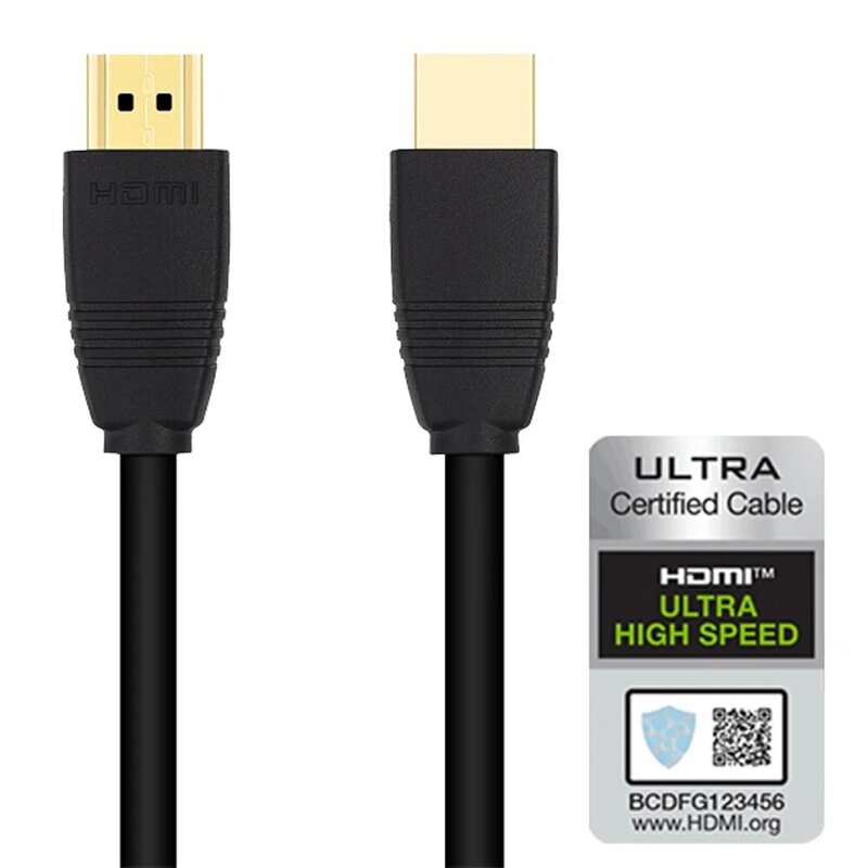 كابل 1 متر متوافق مع HDMI 2.1 كابل عالي السرعة 48Gbps 8K/60Hz HDR