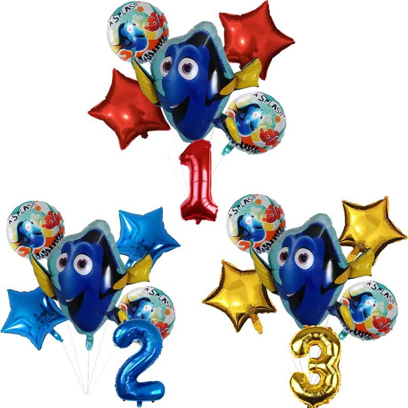 الأزرق العثور على Nemo Clownfih احباط بالون طفل Faovr صديق هدية حفلة عيد ميلاد الديكور استحمام الطفل هدية لوازم الحفلات الصبي لعبة
