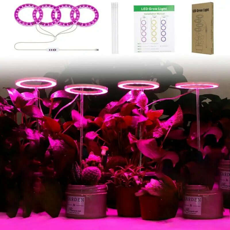 LED النبات تنمو ضوء الطيف الكامل فيتو تنمو شريط مصابيح USB Phytolamp للنباتات أضواء داخلي زهرة الشتلات النمو الإضاءة