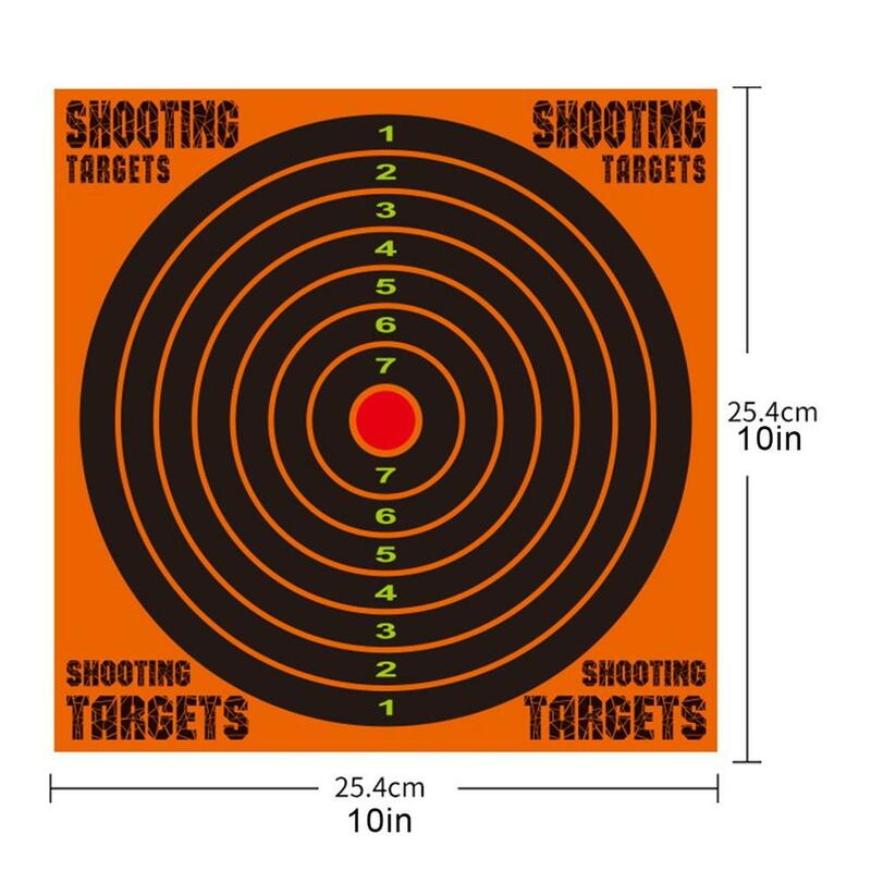 10 العصي في حزمة سبلاش زهرة الهدف 10 بوصة لاصق التفاعل اطلاق النار الهدف الهدف للبندقية/بندقية/مسدس المجلدات