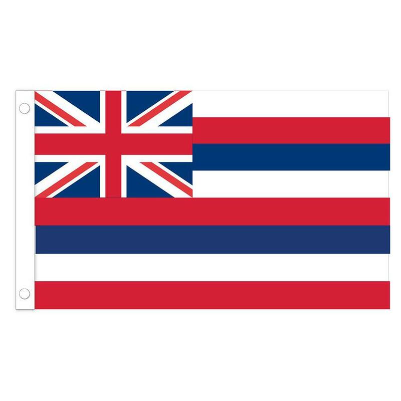 هاواي دولة العلم مرحبا الدولة العلم 3x5FT راية 100D 150X90CM البوليستر النحاس الحلقات مخصص العلم