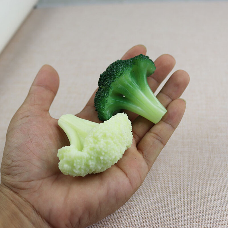 الخضروات الاصطناعية القرنبيط القرنبيط الغذاء نموذج مول عينة الدعائم الزخرفية لعب الاطفال اللعب