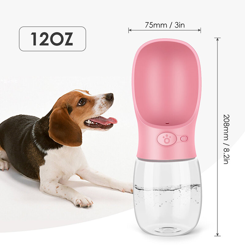كلب زجاجة ماء زجاجة محمولة صغيرة متوسطة كبيرة الكلب تسرب واقية الكلاب زجاجة ماء في الهواء الطلق وعاء الماء منتجات الحيوانات الأليفة