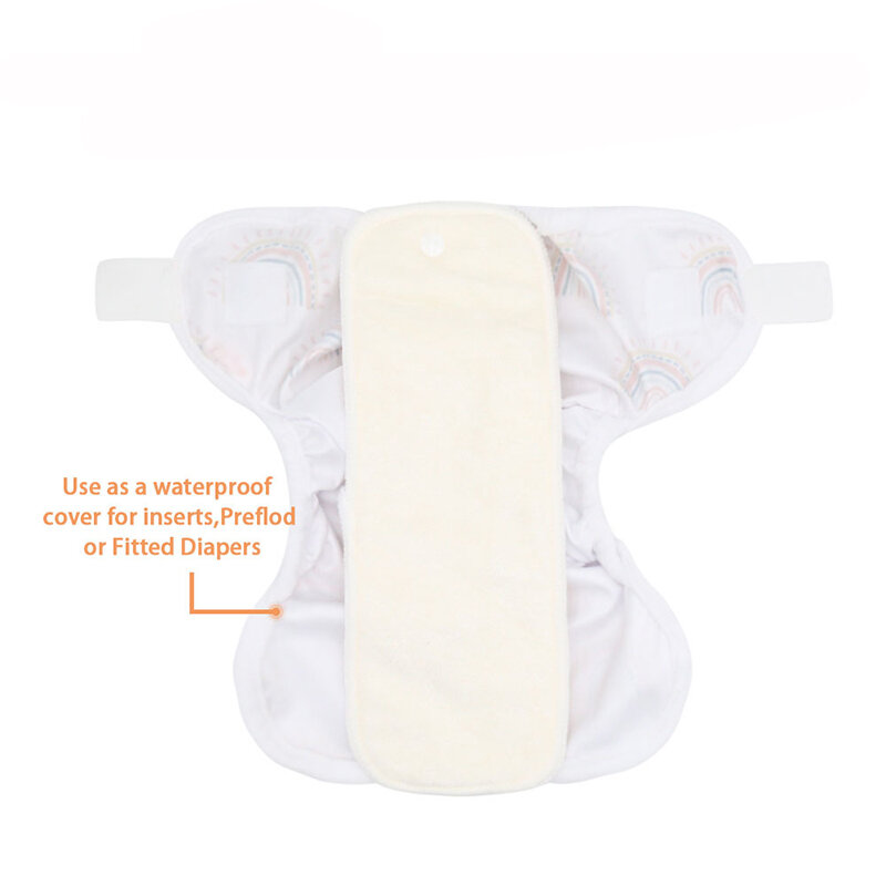 قابلة لإعادة الاستخدام حديثي الولادة حفاضات الطفل القماش قابل للغسل PUL جيب مقاوم للماء حفاضات قابل للتعديل هوك حلقة حفاضات تناسب 2-6 كجم الرضع