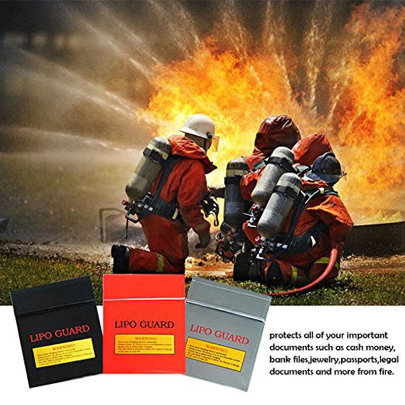 حريق حقيبة ملفات بطارية ليثيوم حقيبة السلامة RC بطارية مقاومة للحريق انفجار واقية حقيبة 18*23 سنتيمتر