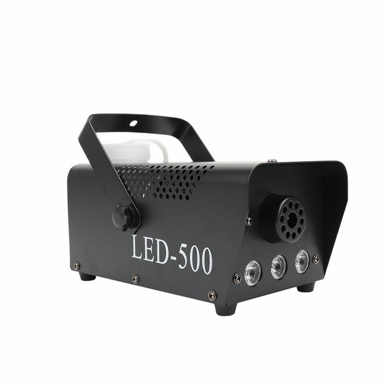 ماكينة ضباب صغيرة 500 وات LED RGB لاسلكية للتحكم عن بعد مزودة بمضخة Dj ديسكو آلة دخان لحفلات الزفاف عيد الميلاد مرحلة LED مبيد