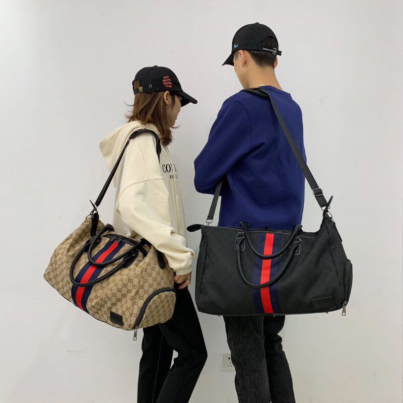 2021 حار الرجال النساء سعة كبيرة قطاع حقيبة السفر بولي Carry تحمل اليد حقيبة الأمتعة حقيبة كتفية للسفر الذكور الإناث