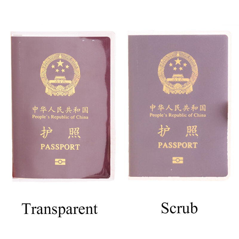 2 قطعة حقيبة جواز سفر موضة مقاوم للماء الأوساخ شفافة بطاقة هوية بلاستيكية الأعمال حافظة بطاقات الائتمان حامل الأكياس غطاء محفظة قطرة