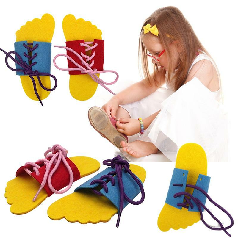 ورأى مونتيسوري الحرف لوازم التدريس لتقوم بها بنفسك اليدوية الدعائم أربطة الحذاء اللعب ممارسة جلد تعليم رياض الأطفال للأطفال