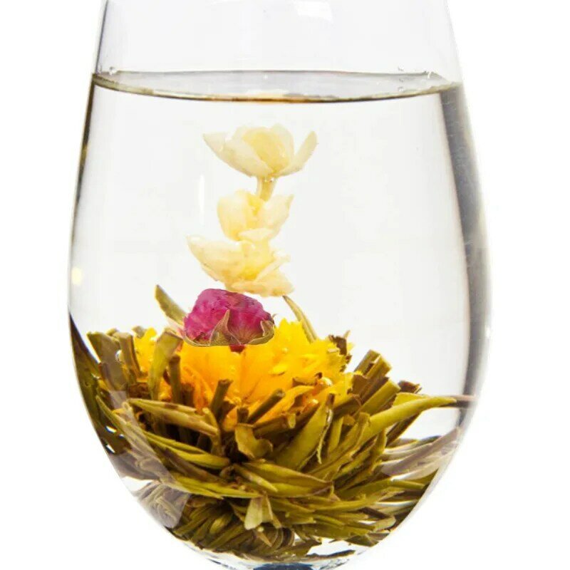 20 قطع تزهر زهرة مختلفة زهرة يدوية الصنع الشاي الصينية المزهرة كرات الحرف العشبية الزهور هدية التعبئة