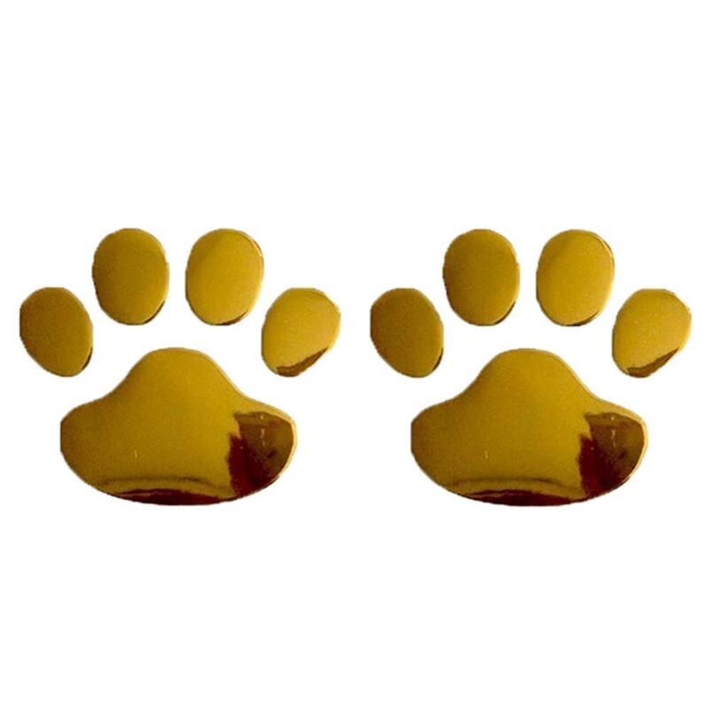 60% دروبشيبينغ! 2 قطعة/المجموعة ثلاثية الأبعاد مضحك الدب الكلب باو القدم P-rints جسم السيارة الفينيل ديكور ملصق لاصق لامع ورائع