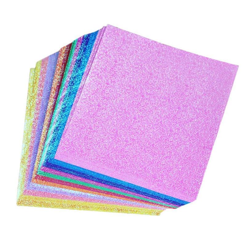 50 ورقة/مجموعة ورق اوريغامي مربع لتقوم بها بنفسك جانب واحد للطي الاطفال سكرابوكينغ أوراق ملونة الحرفية اليدوية الديكور Shinin R3M6