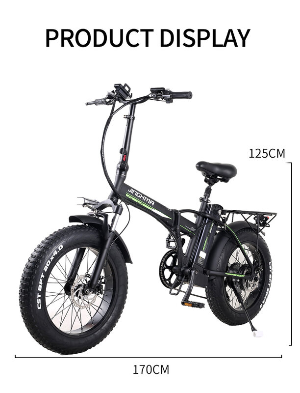 2021 جديد 800 واط 48 فولت 15Ah للطي الدراجة e-الدراجة الدهون الإطارات بطارية ليثيوم الثلج دراجة دراجة كهربائية 4.0 Fett Reifen e الدراجة ebike