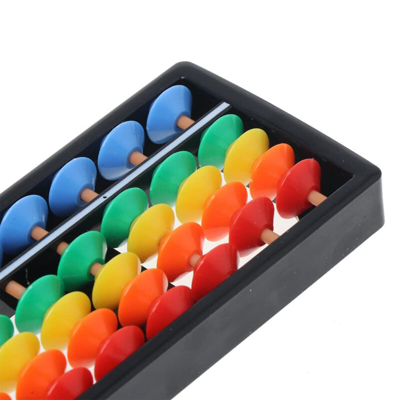 البلاستيك المعداد قضبان خرز زاهي الألوان الحسابية سوروبان الاطفال الرياضيات أدوات الحساب لعبة المعداد الصيني لعب المعداد التعليمية