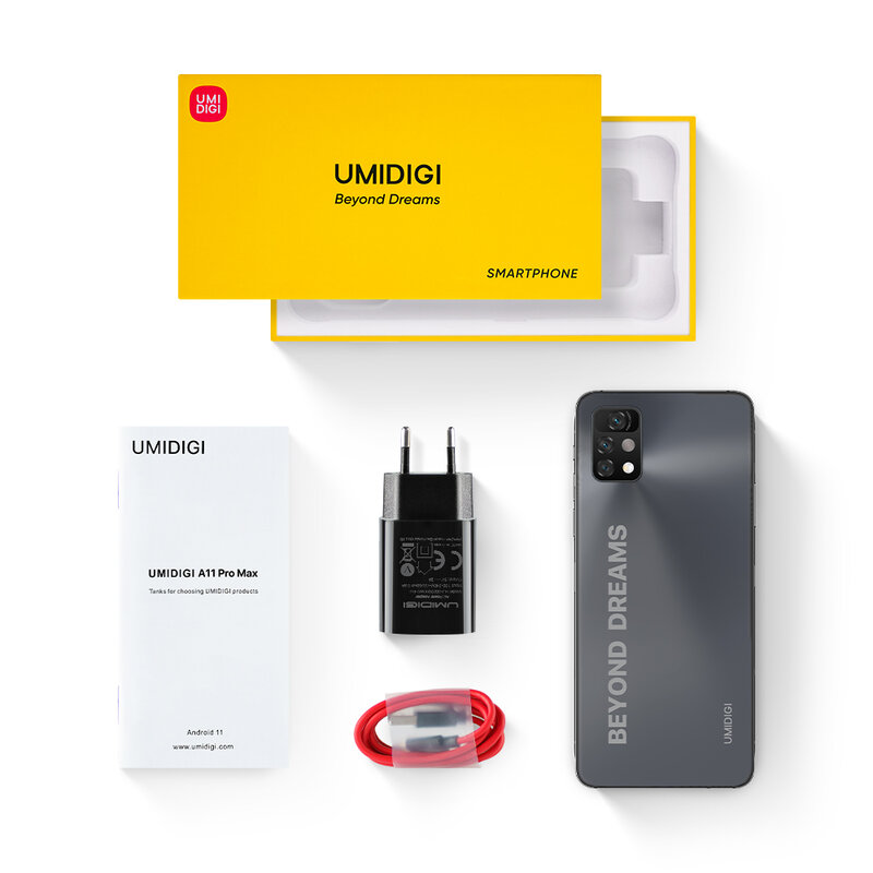 هاتف UMIDIGI A11 برو ماكس الإصدار العالمي 6.8 "FHD + شاشة الهاتف الذكي 4/8GB + 128GB 48MP AI كاميرا ثلاثية 5150mAh الهاتف المحمول هيليو G80