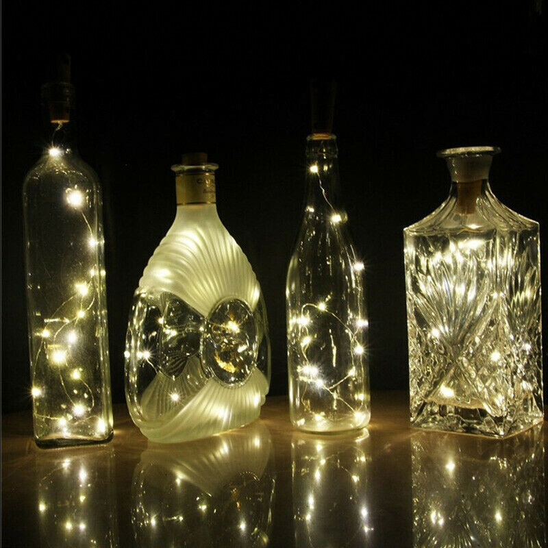 30LED 3M زجاجة الجنية أضواء سلسلة تعمل بالبطارية الفلين على شكل عيد الميلاد الزفاف حزب