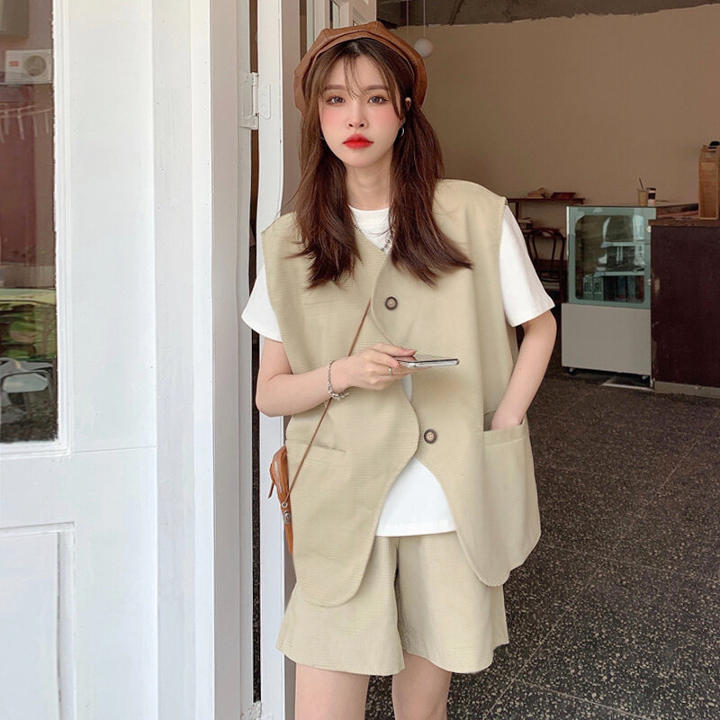 المرأة الخريف دعوى فضفاضة الكورية 2021 جديد صافي مع رقيقة سترة معطف للأزياء