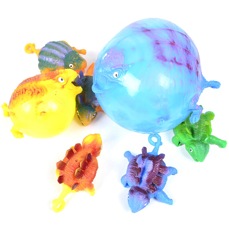 ديناصور اسفنجي لعب ضد الإجهاد نفخ ألعاب حيوانات ضغط كرة لينة بالون لطيف مضحك الأطفال هدايا هالوين