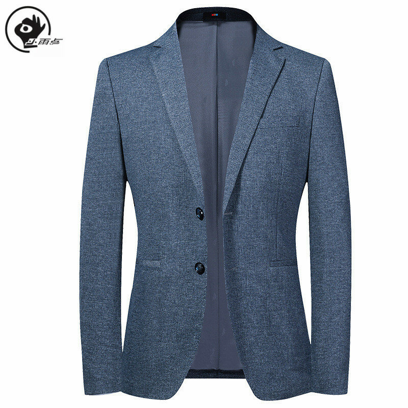 Little Raindrop Mens Blazer Jacket Brand Luxury Business Casual Men Blazers Male Suit Single Breasted  Slim Fit Suit Jackets