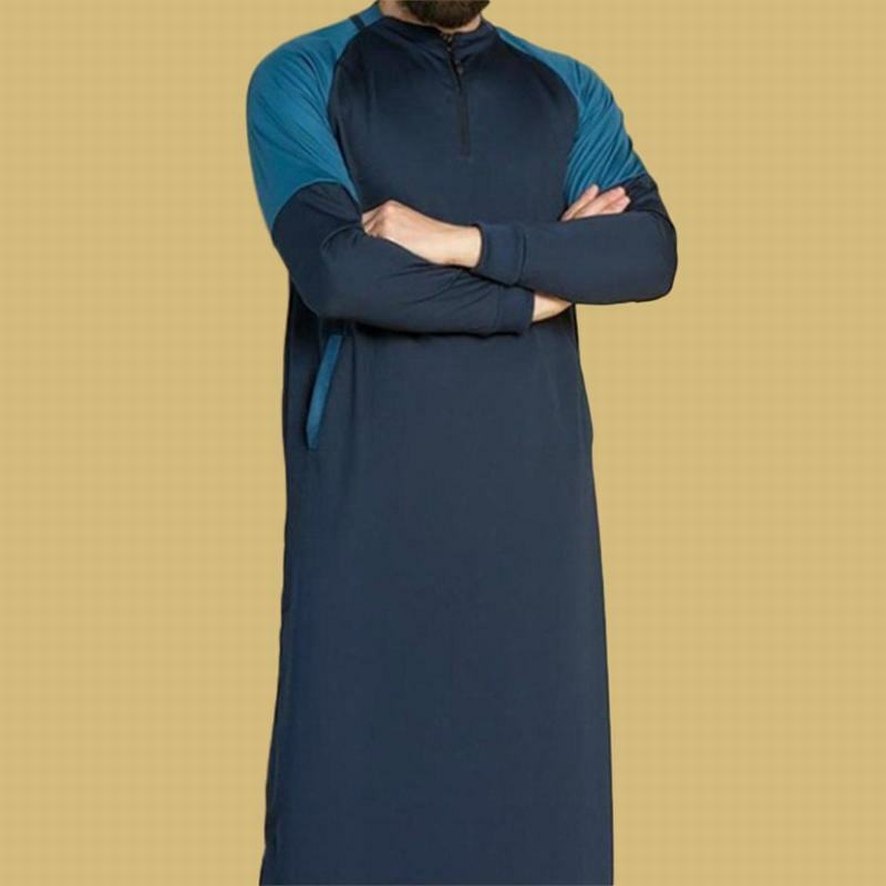 جديد جوبا ثوب العربية ملابس إسلامية رجالية رمضان مسلم السعودية العربية عباية دبي طويلة رداء قفطان تقليدي PW209