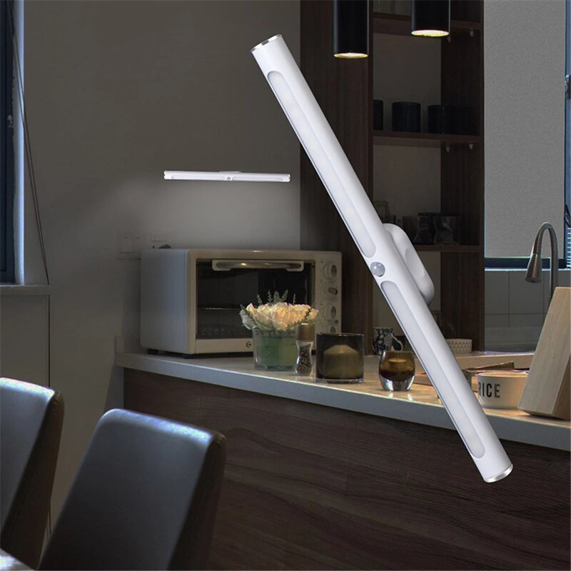 Foxcncar اللمس الاستشعار USB قابلة للشحن 22 LED تحت إضاءة الخزانة خزانة جدار ليلة ضوء المصباح بار المطبخ خزانة الإضاءة
