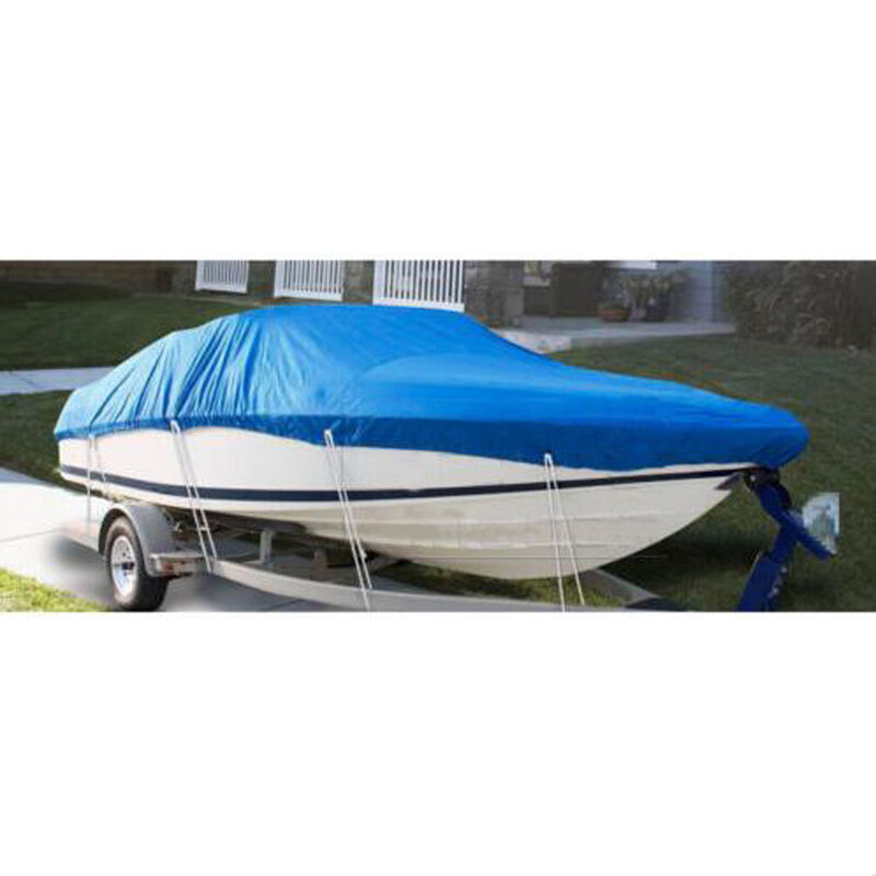 غطاء قارب مقاوم للماء مع حماية من الأشعة فوق البنفسجية ، 210d مقاوم للماء ، قماش بحري ، 14-16 قدم