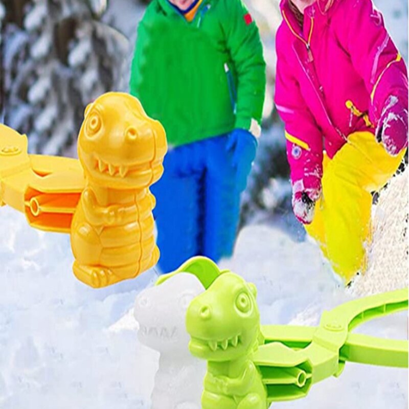 1 قطعة جميلة كرة الثلج كليب صانع كليب الأطفال في الهواء الطلق الشتاء الثلوج الرمال أدوات قولبة الإبداعية في الهواء الطلق المرح والرياضة