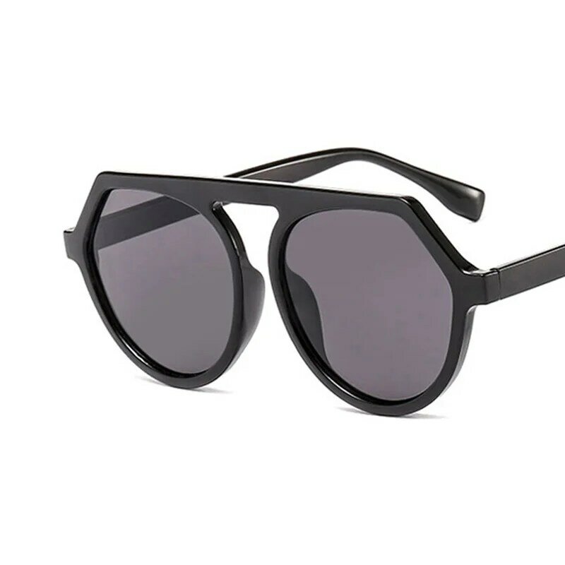 2021 جديد نمط الجولة المتضخم النظارات الشمسية النساء البيضاوي النساء/الرجال Vintage نظارات شمسية للسيدات الفاخرة Oculos دي سول Gafas