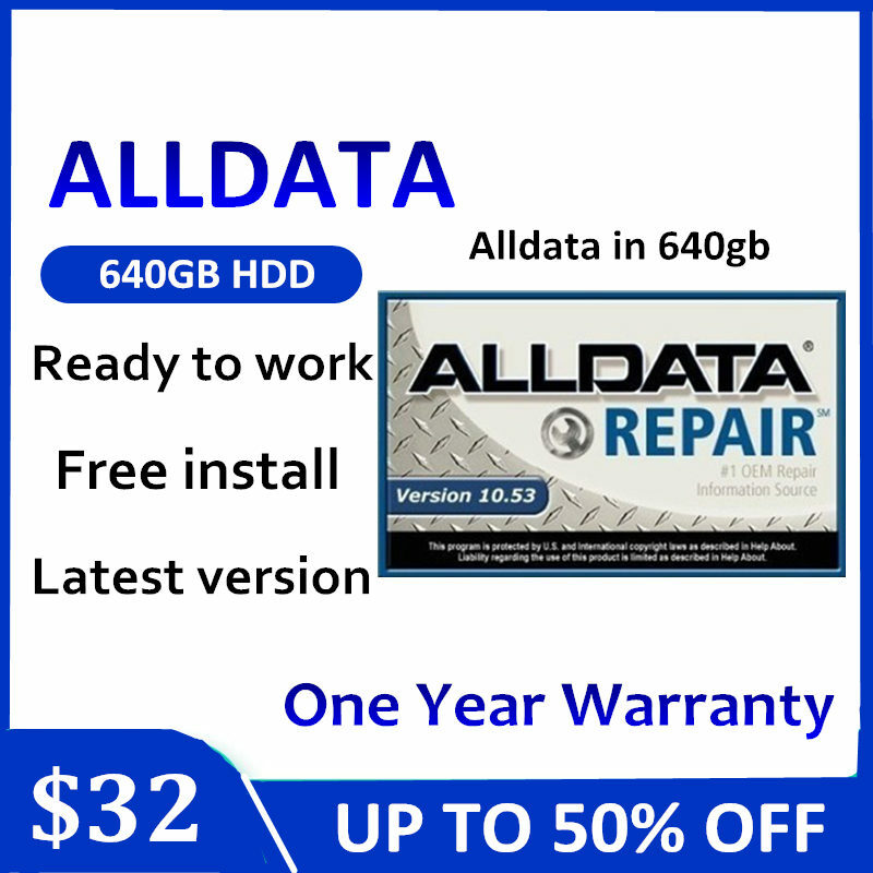 2021 برنامج Alldata لإصلاح السيارات وإصلاح السيارات 10.53 فولت جميع برامج السيارات البيانات مع الدعم التقني للسيارات والشاحنات في 640gb hdd